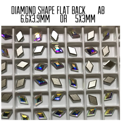 Diamond Shape Flat Back