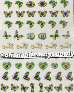 * COUNTRY 1193 Brazil Sticker
