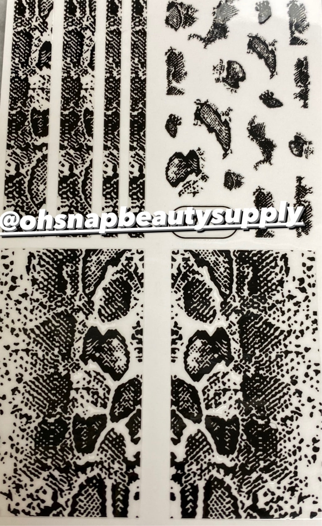 Black Animal Print  SP232 Sticker