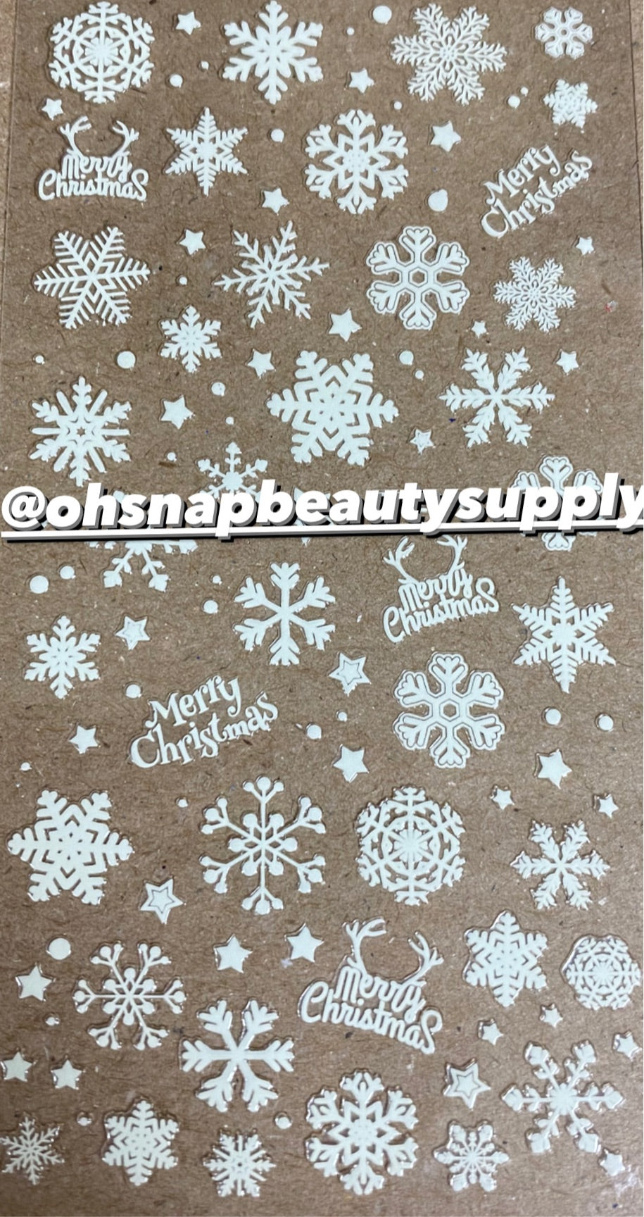 * GLOW Christmas Snowflake DP2034 Sticker