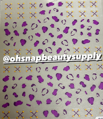Purple Animal Print  518 Sticker