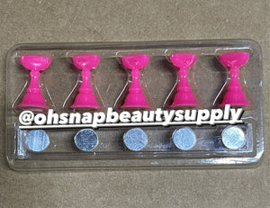 PINK-  Nail Tip Stand with BASE(5pcs)