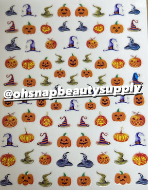 * Halloween Pumpkin WG669 Sticker