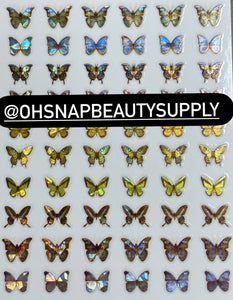 - Holographic Butterfly 03  Sticker