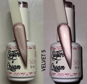 White Velvet Diamond Effect - Velvet #5