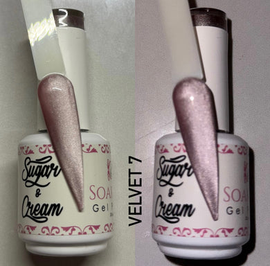 White Velvet Diamond Effect - Velvet #7
