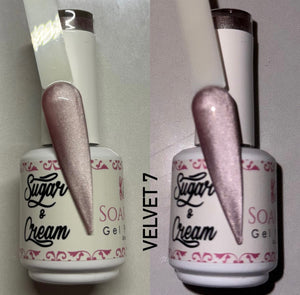 White Velvet Diamond Effect - Velvet #7