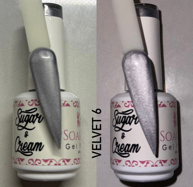 White Velvet Diamond Effect - Velvet #6