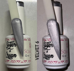 White Velvet Diamond Effect - Velvet #6