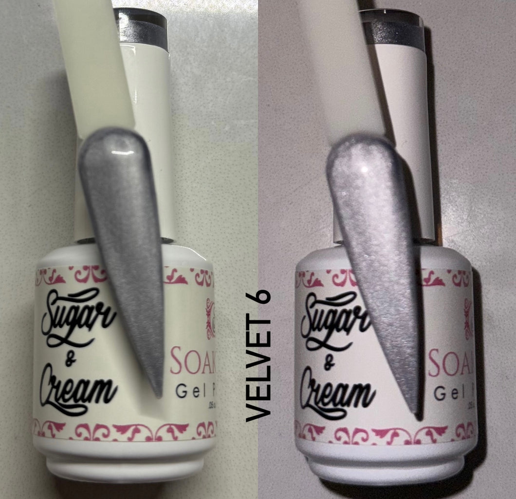 White Velvet Diamond Effect - Velvet #6