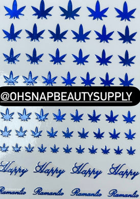 Blue Marijuana XF3362 Sticker