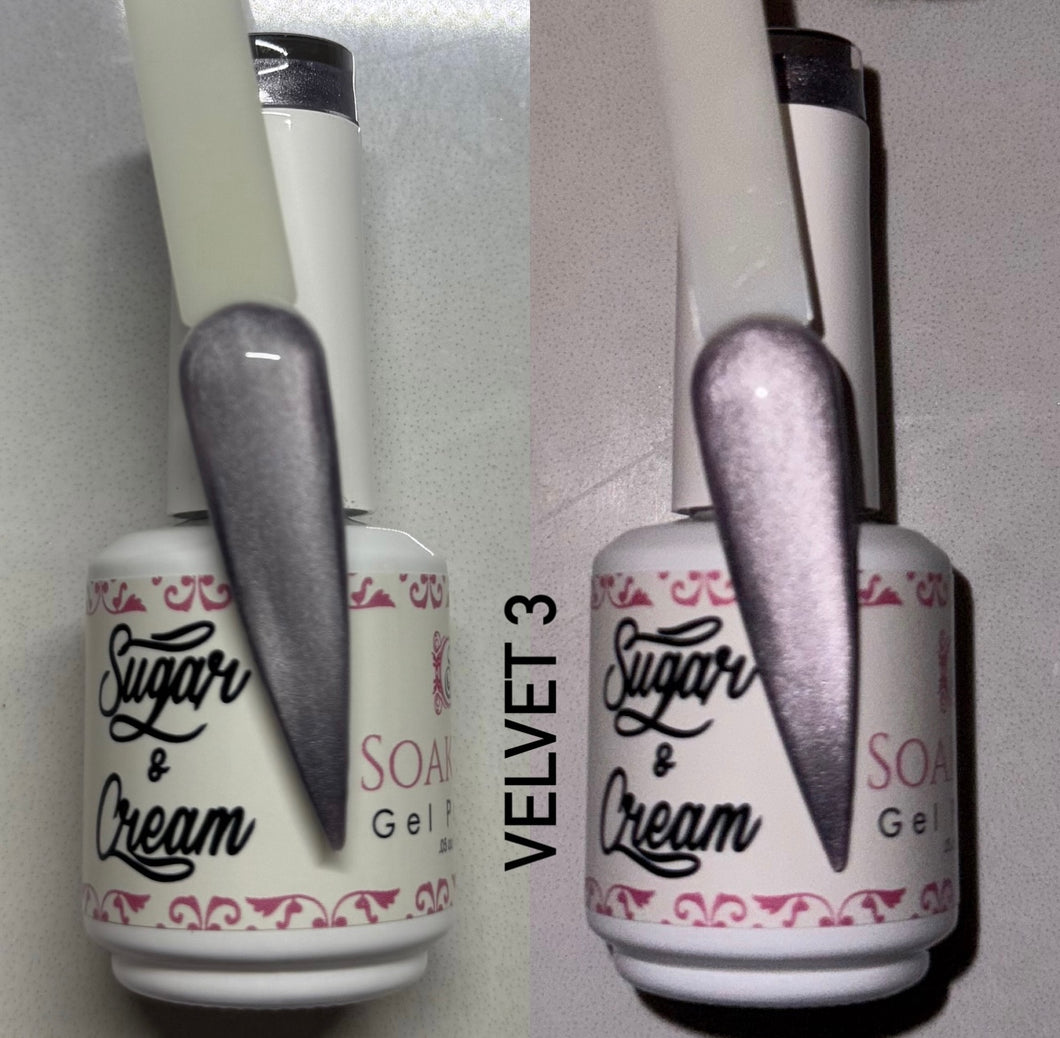 White Velvet Diamond Effect - Velvet #3