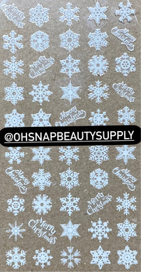 * WHITE Christmas Snowflake DP2036 Sticker