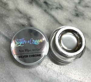 Non Wipe Art Gel - Silver Chrome
