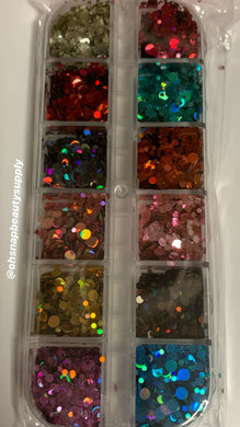 Holographic Circle Glitters