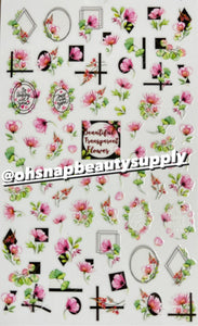 * PINK FLOWER F851 Sticker