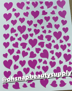 ***Pink/Purple  Heart ♥️ D4213 Sticker