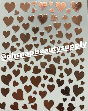 ***Rose Gold Heart ♥️ D4213 Sticker