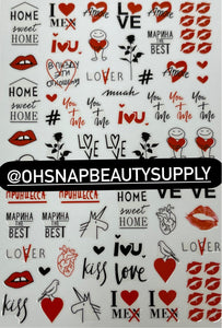 - HEART LOVE B030 Sticker