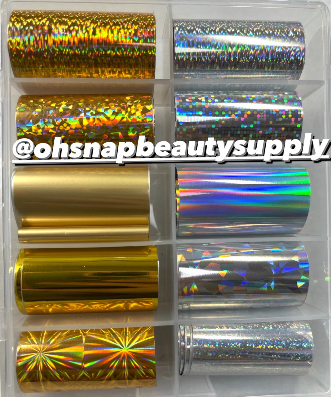 Holographic Gold/Silver(MIX) Transfer Foils