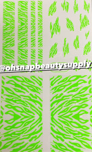 Green Animal Print  SP226 Sticker