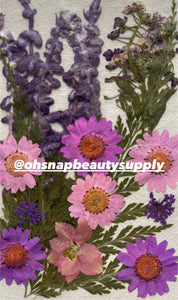 PURPLE PINK MIX - Large Dried Flowers