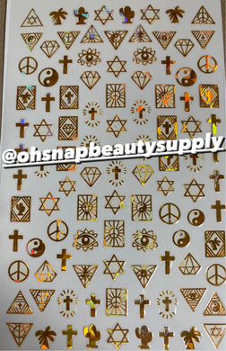 *Holo Gold SYMBOL F307 Sticker