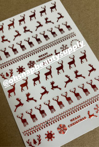 Merry Christmas Red Deer 57 Sticker