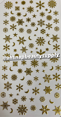 Christmas Gold Snowflake DP2022 Sticker