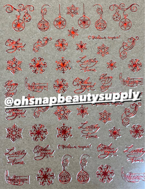 RED Christmas G045 Sticker