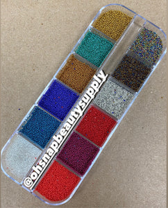 Color Caviar Beads Mix  ( OhSnap! )- set of 12