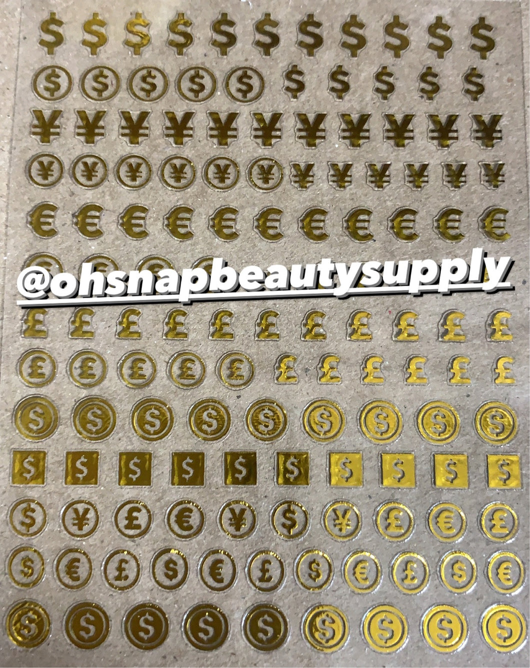 Gold Money 552 Sticker