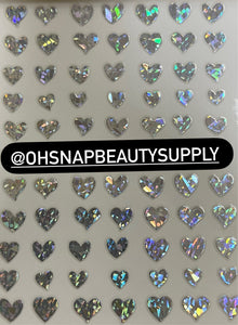 *** HOLOGRAPHIC HEART 967 Sticker