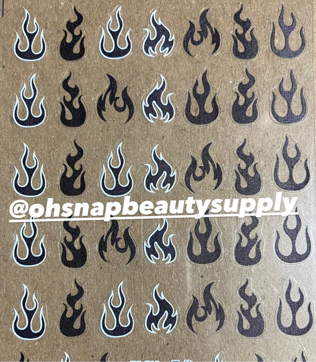 ***Black Flame 519 Sticker