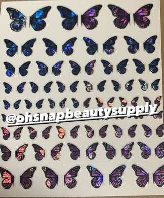 ***Blue/Purple Butterfly 1108 Sticker