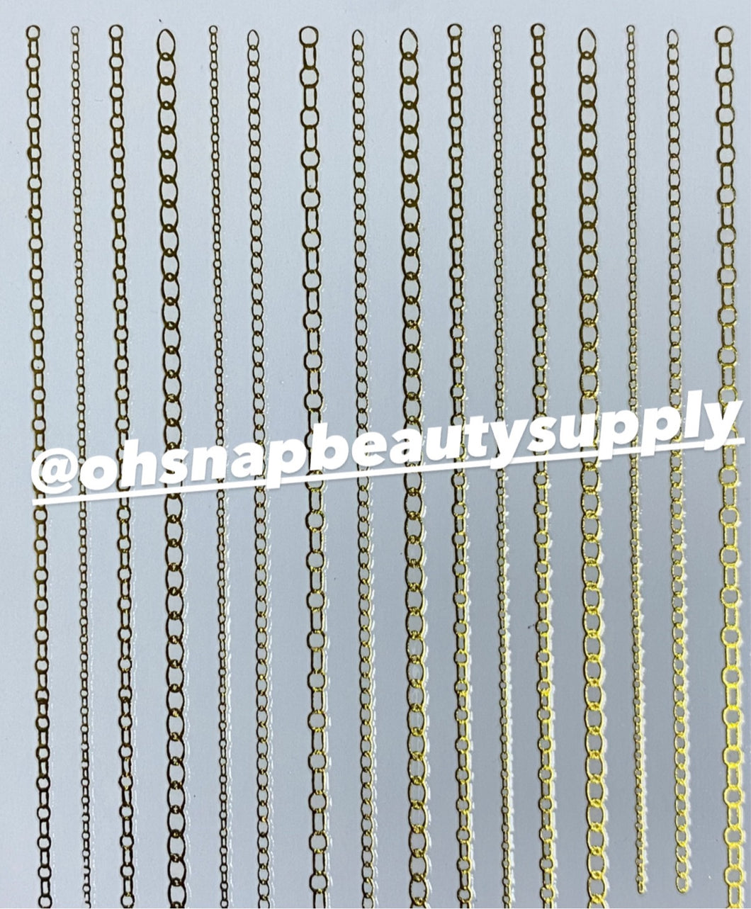 * Gold Chain Pattern D06 Sticker