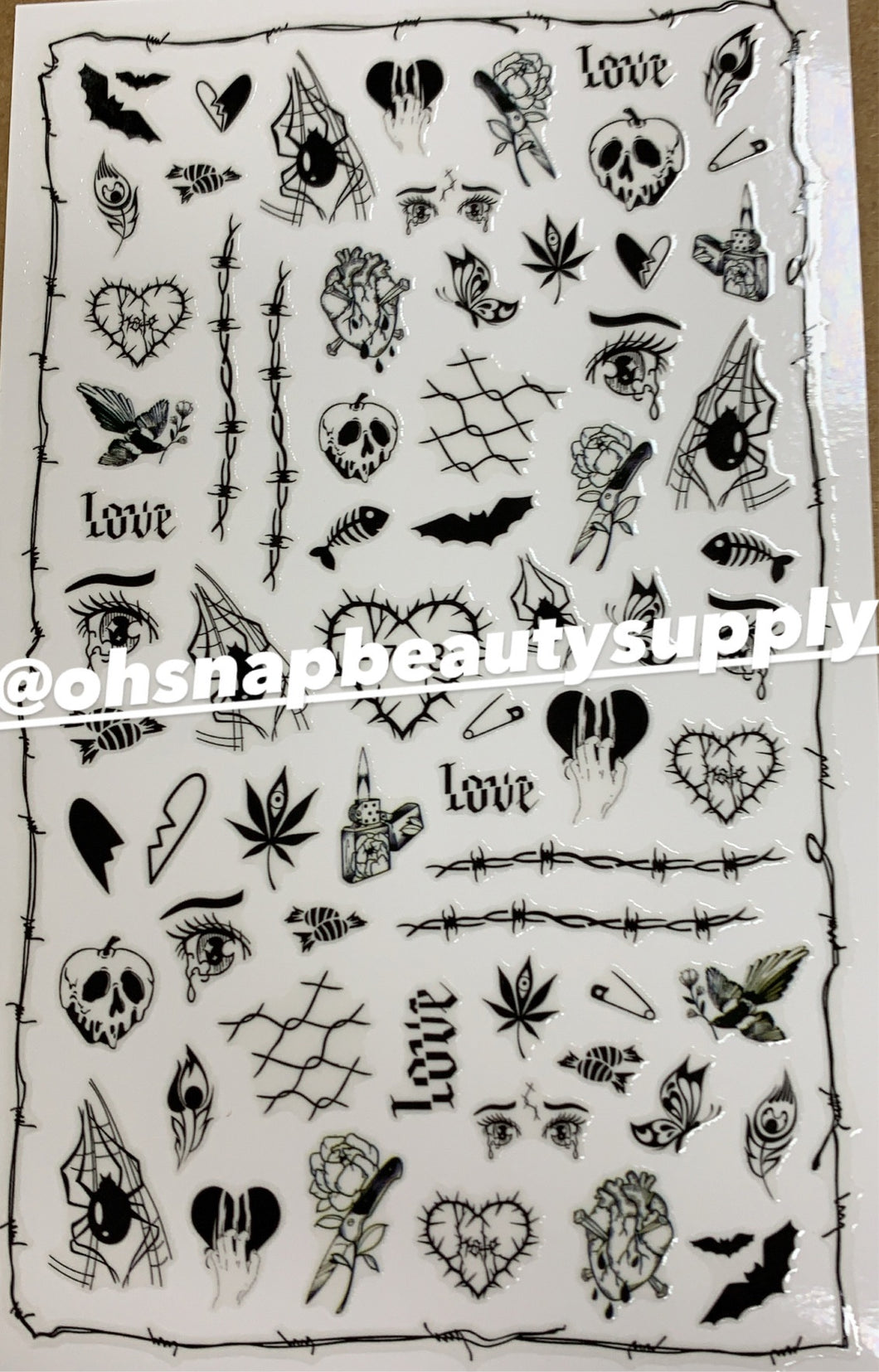 Black Love F793 Sticker
