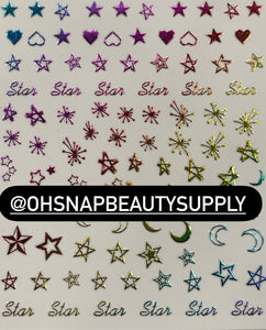 - Color Star, Heart Moon DP 3193 Sticker