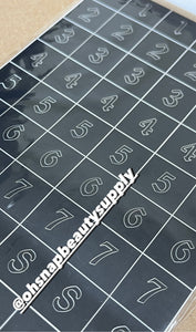 Nail Stencil - Numbers (14)
