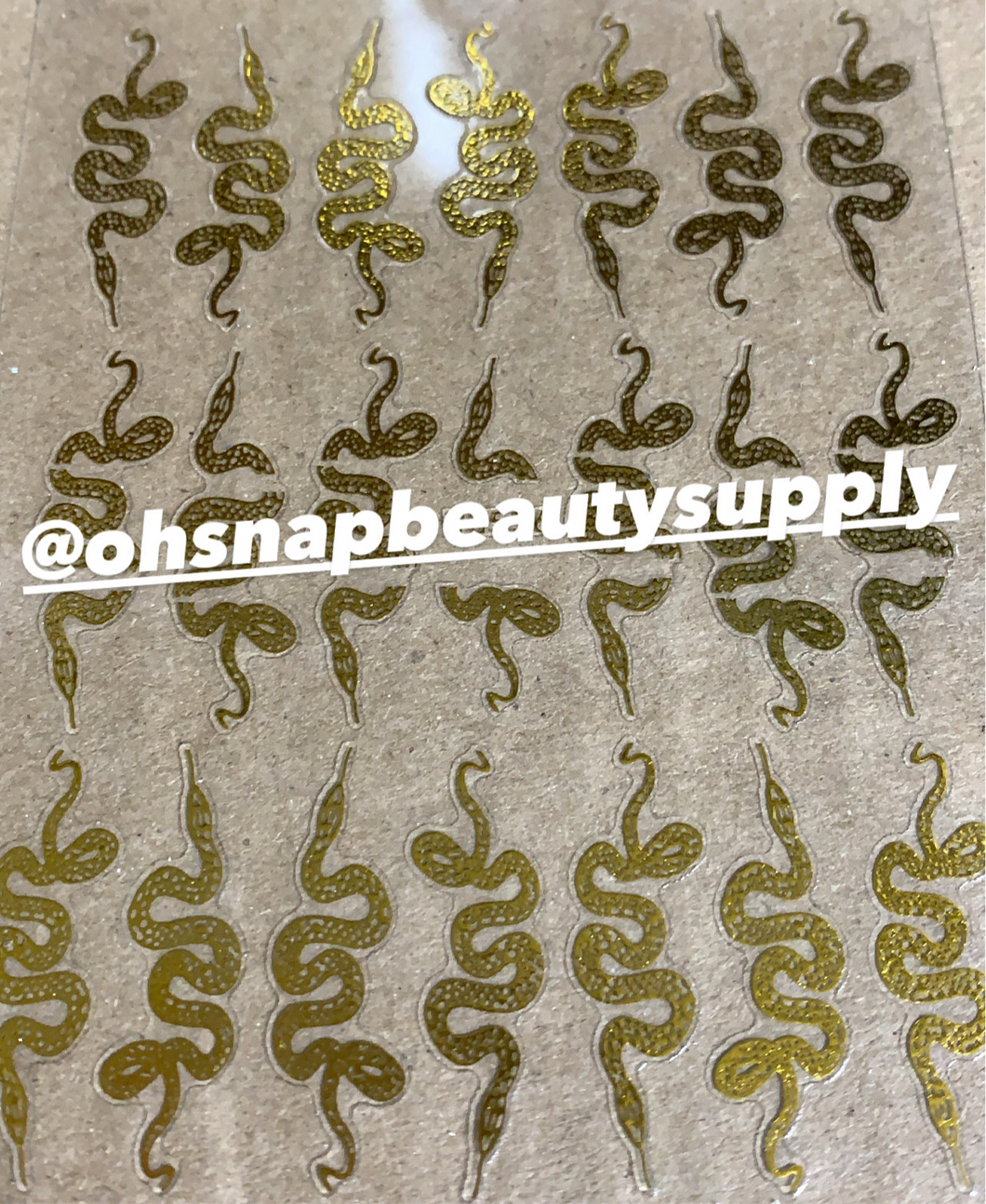 Gold Snake 556 Sticker
