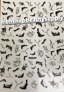 ***Black Marble Web 23-18 Sticker