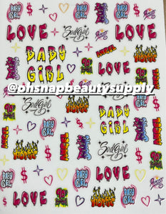 *** LOVE Baby Girl Angel D5177 Sticker