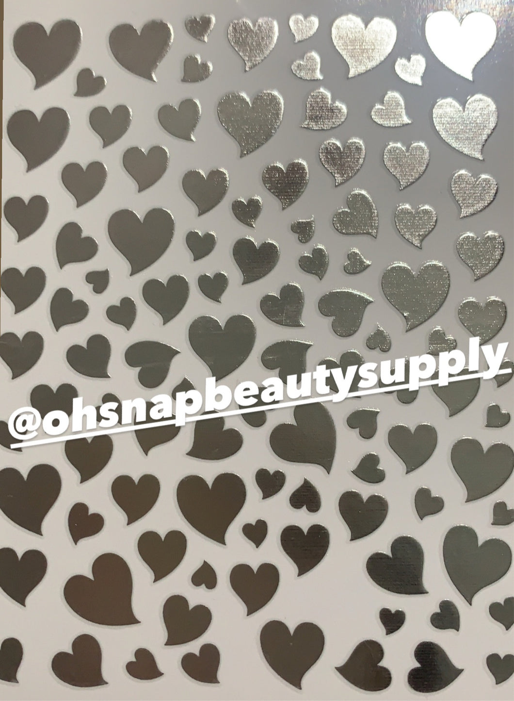 ***Silver Heart ♥️ D4213 Sticker