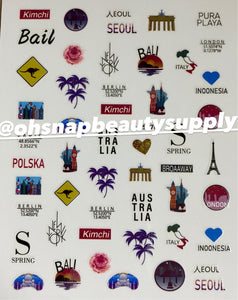 * COUNTRY Bali & Seoul D5476 Sticker