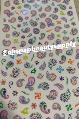 Color Paisley 407 Sticker