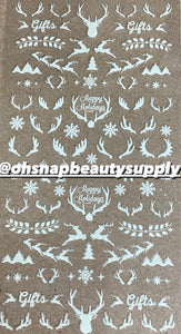 * GLOW Christmas Deer DP2035 Sticker