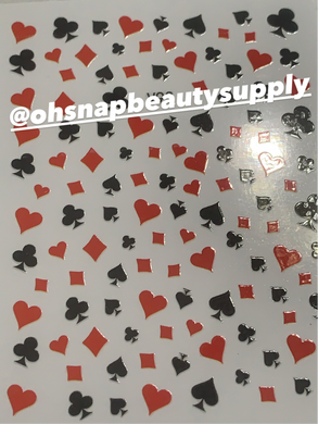 ***Black & Red Card V93 Sticker