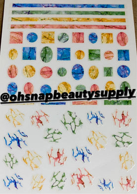 Color Marble Pattern R044 Sticker
