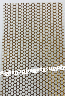 ***Gold Honeycomb A18 Sticker