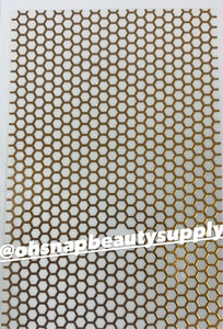 ***Gold Honeycomb A18 Sticker